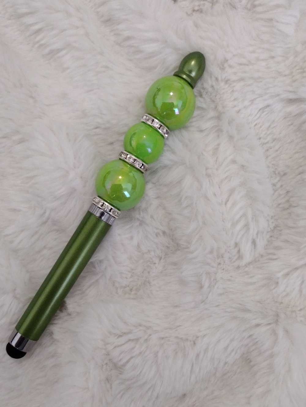 Green Beaded Stylus Pen - Home Office